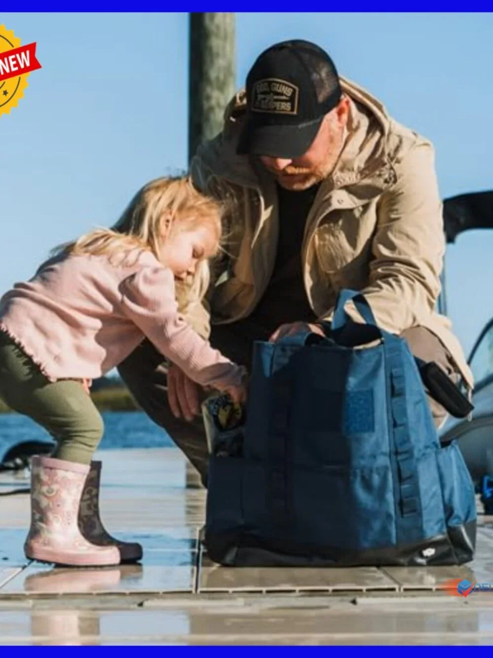 Water-Resistant Tote Diaper Bag with 8 Pockets, 31L Capacity - Picture 3 of 7